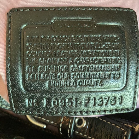 Coach Black Patent Leather Gallery EW Tote - Picture 8 of 8